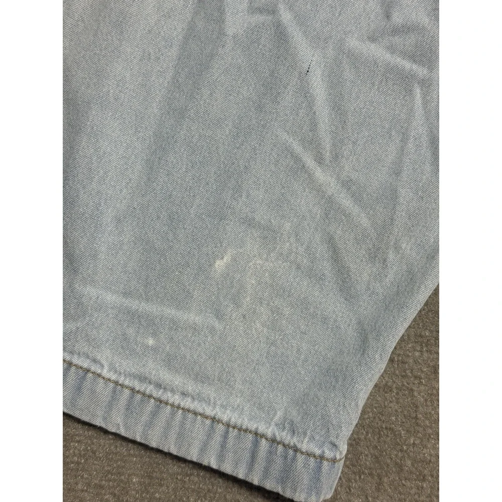 American Sweetheart Pants Girls Size 12A Light Blue‎ Denim Cropped Elastic Waist